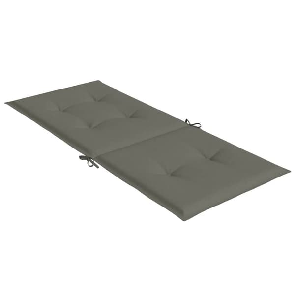 vidaXL Korkeaselkätuolin tyynyt 4 kpl tummanharmaa 120x50x4 cm kangas