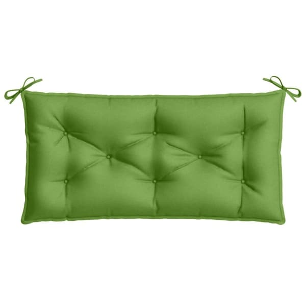vidaXL hynder til havebænk 2 stk. 100x50x7 cm stof meleret grøn