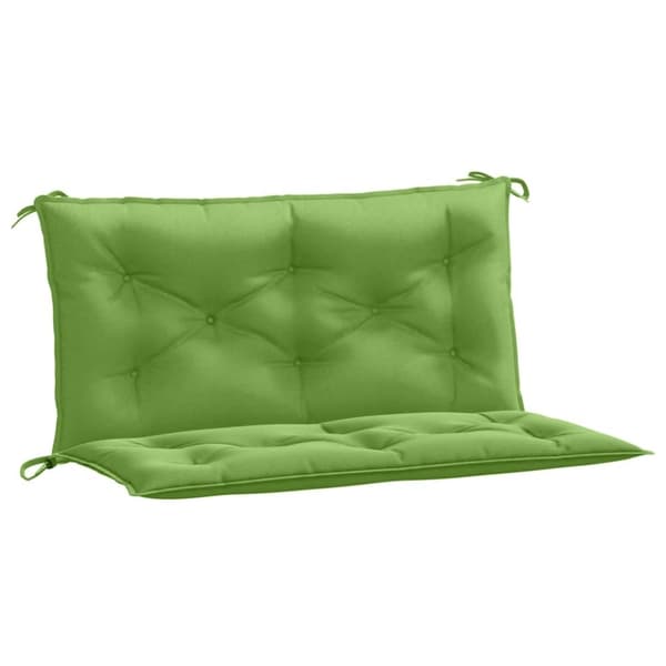 vidaXL hynder til havebænk 2 stk. 100x50x7 cm stof meleret grøn