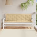 Miniatyrbillede 3 af 10: vidaXL hynder til havebænk 2 stk. 180x50x7 cm stof meleret beige