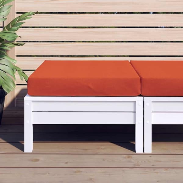 vidaXL pallehynde 60x60x10 cm stof meleret rød