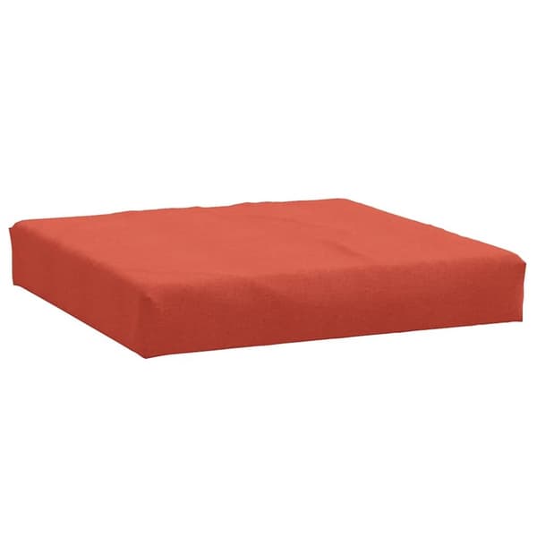 vidaXL Palldyna melerad röd 60x60x10 cm tyg