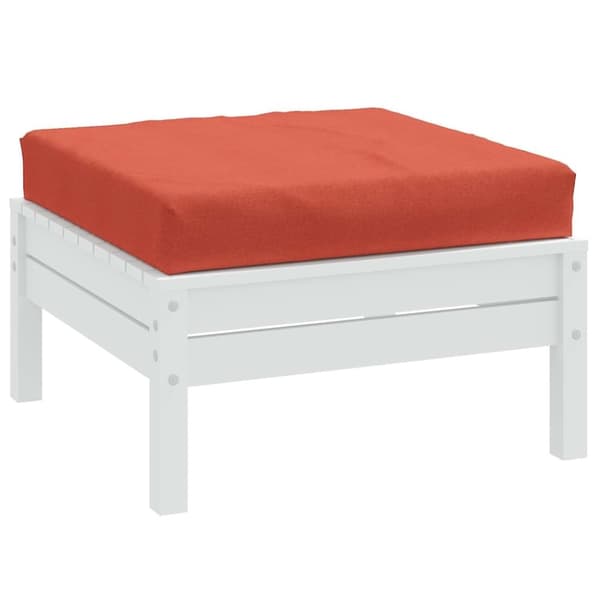 vidaXL Palldyna melerad röd 60x60x10 cm tyg