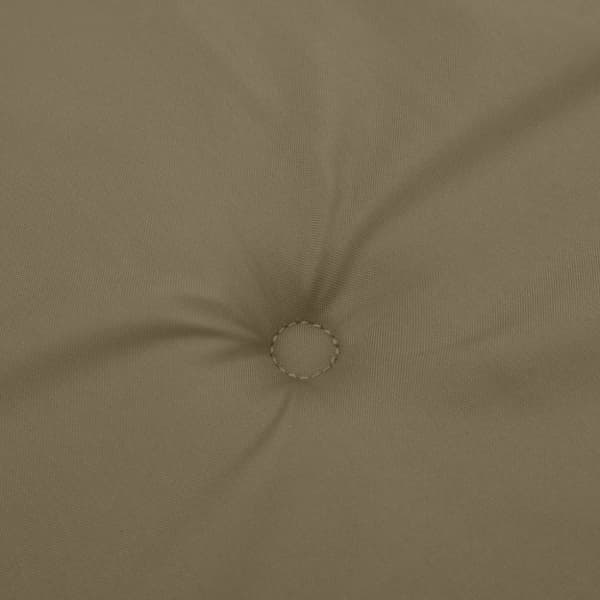 vidaXL Stolsdynor lågt ryggstöd 6 st melerad taupe 100x50x4 cm tyg