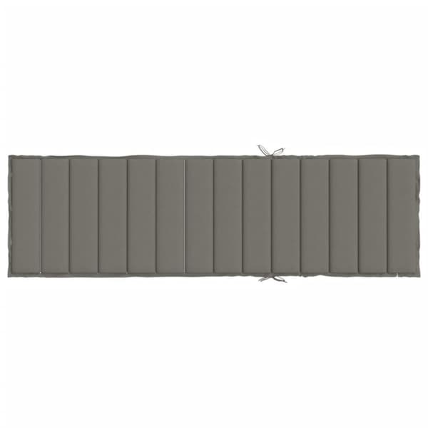 vidaXL hynde til liggestol 200x50x4 cm stof meleret mørkegrå