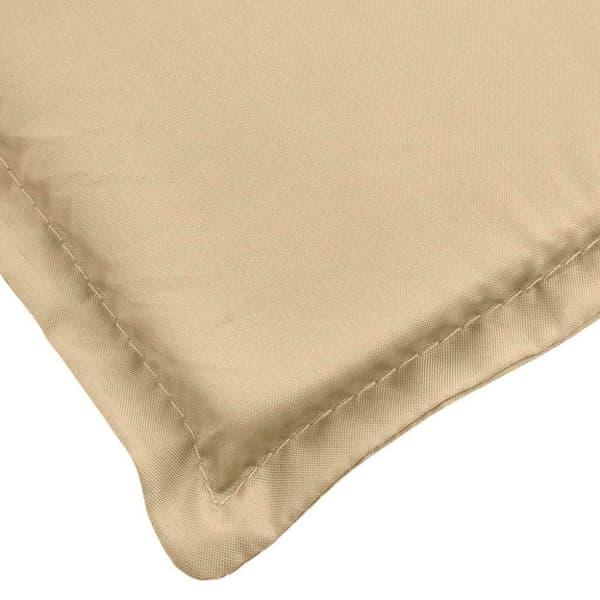 vidaXL Solsängsdyna melerad beige (75+105)x50x3 cm tyg