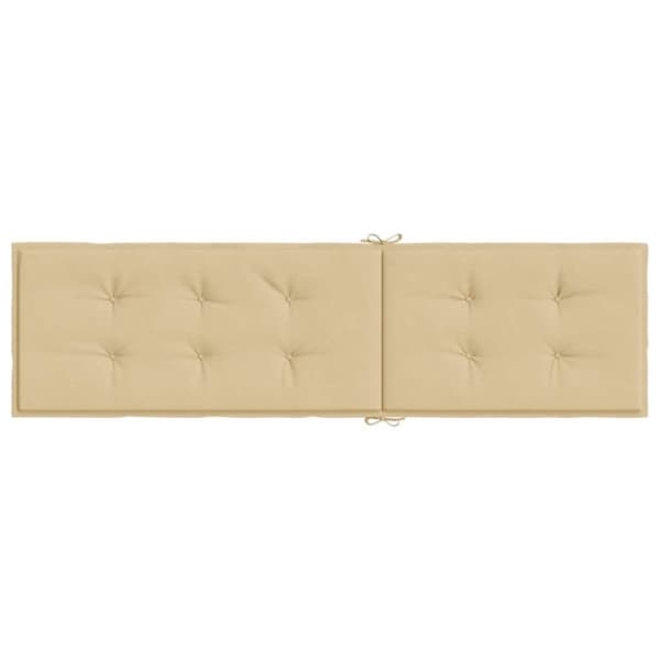 vidaXL hynde til dækstol (75+105)x50x3 cm stof meleret beige