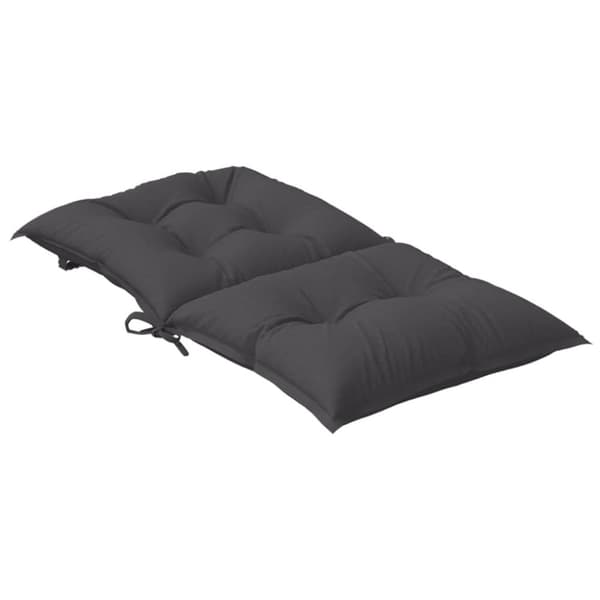 vidaXL stolehynder med lav ryg 4 stk. 100x50x7 cm stof antracitgrå