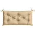 Miniatyrbillede 4 af 8: vidaXL hynde til havebænk 100x50x7 cm stof meleret beige