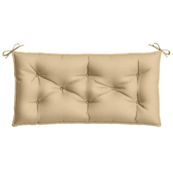 vidaXL Bänkdyna melerad beige 100x50x7 cm tyg