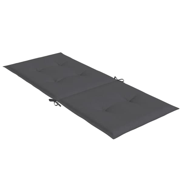 vidaXL Stolsdynor högt ryggstöd 4 st melerad antracit 120x50x4 cm tyg