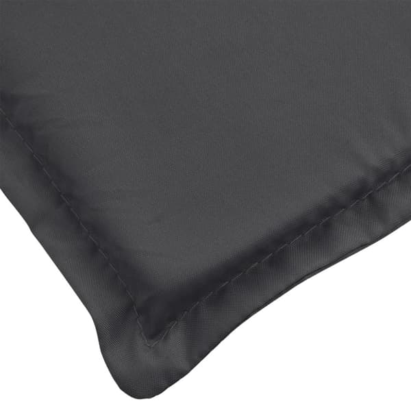 vidaXL Stolsdynor högt ryggstöd 4 st melerad antracit 120x50x4 cm tyg