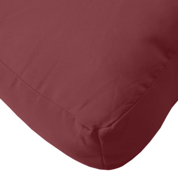 vidaXL Palldyna melerad vinröd 60x60x10 cm tyg