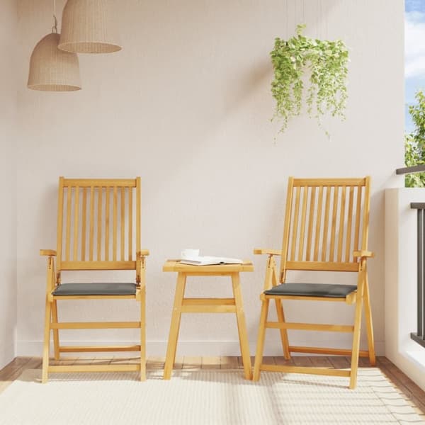 vidaXL Sittdynor för trädgården 2 st antracit 45x45x2 cm fyrkantig