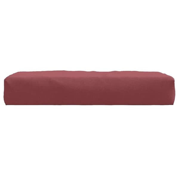 vidaXL pallehynde 60x60x10 cm stof meleret vinrød