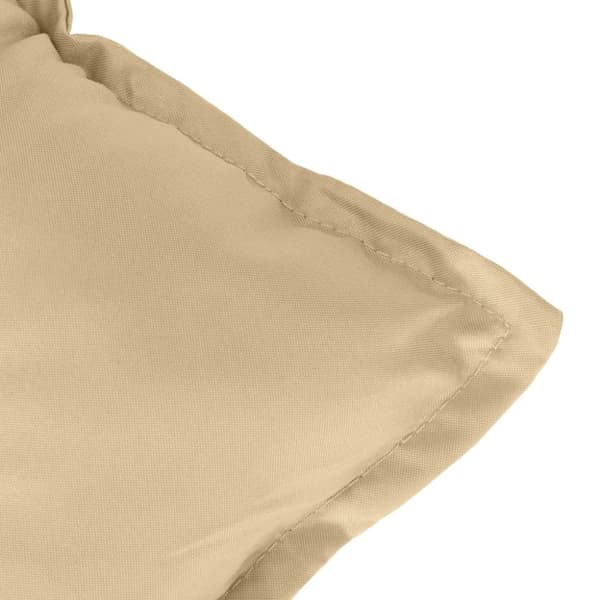 vidaXL stolehynder med høj ryg 4 stk. 120x50x7 cm stof beige