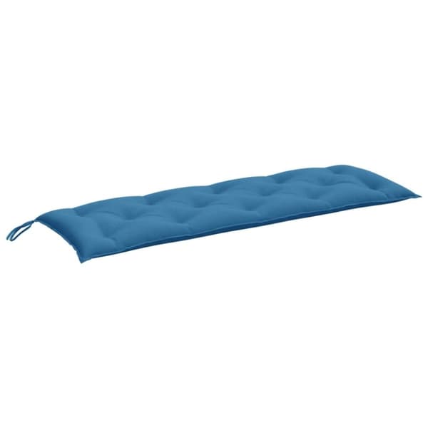 vidaXL hynde til havebænk 150x50x7 cm stof meleret blå