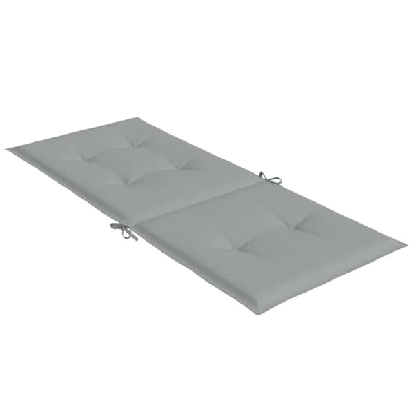 vidaXL Stolsdynor högt ryggstöd 2 st melerad ljusgrå 120x50x4 cm tyg
