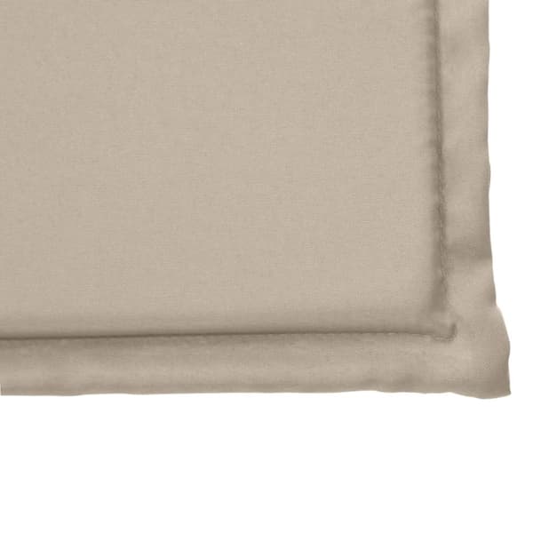 vidaXL Sittdynor för trädgården 6 st taupe 45x45x2 cm fyrkantig