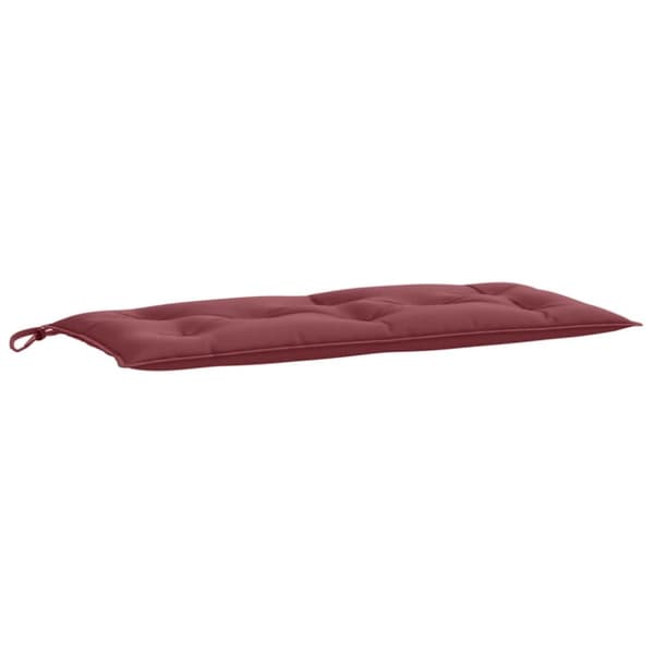 vidaXL hynder til havebænk 2 stk. 100x50x7 cm stof meleret vinrød