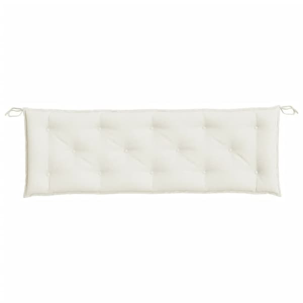 vidaXL hynde til havebænk 150x50x7 cm stof meleret cremefarvet
