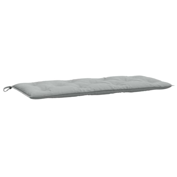 vidaXL Bänkdyna melerad ljusgrå 120x50x7 cm tyg