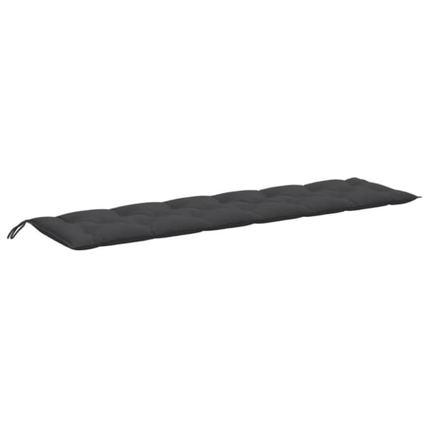 vidaXL Bänkdyna melerad antracit 200x50x7 cm tyg