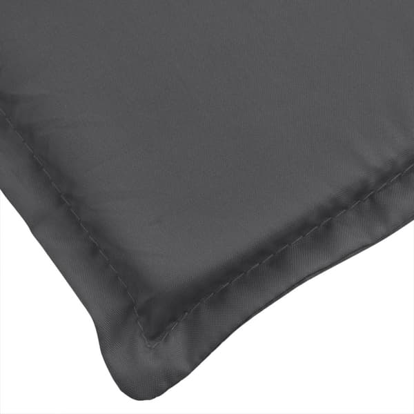 vidaXL Bänkdyna melerad antracit 200x50x7 cm tyg