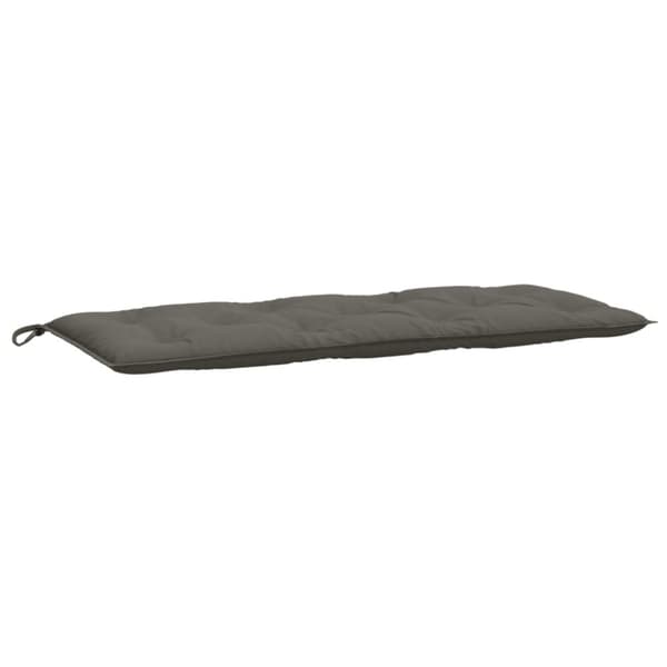 vidaXL Bänkdyna melerad mörkgrå 120x50x7 cm tyg