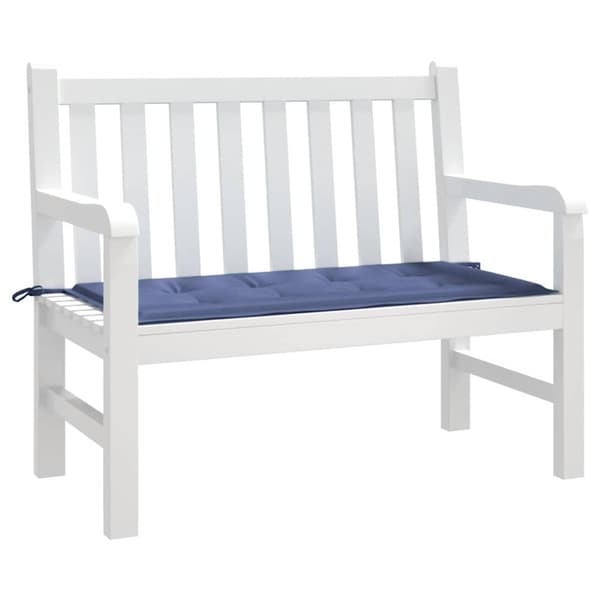 vidaXL hynde til havebænk 120x50x3 cm oxfordstof marineblå