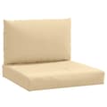 Miniatyrbild 3 av 11: vidaXL Palldynor 2 st melerad beige tyg