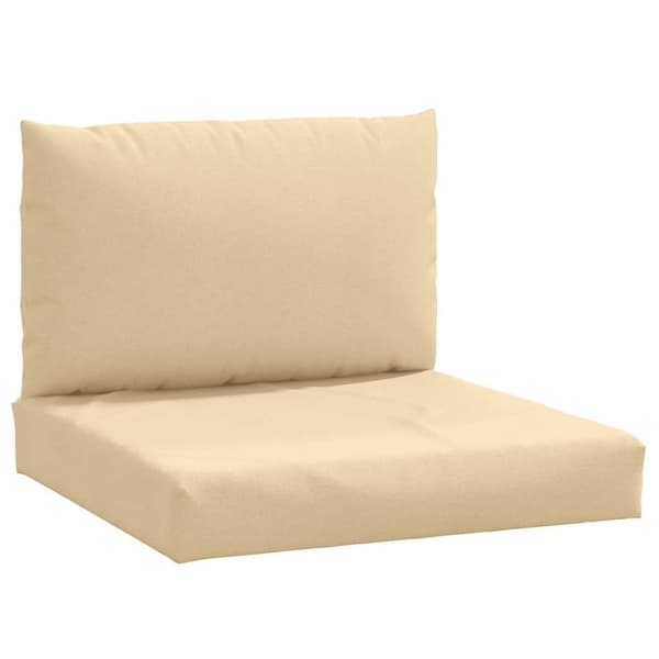 vidaXL Palldynor 2 st melerad beige tyg