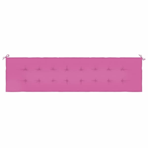vidaXL hynde til havebænk 200x50x3 cm stof pink