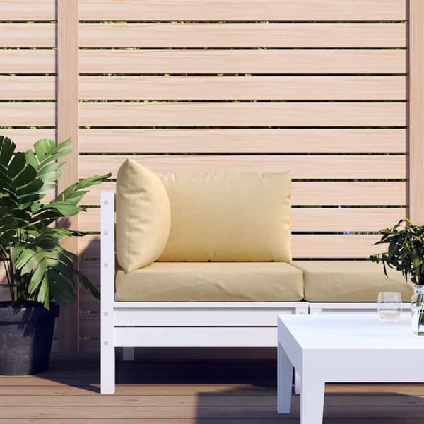 vidaXL pallehynder 3 stk. stof meleret beige