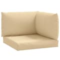 Miniatyrbillede 5 af 11: vidaXL pallehynder 3 stk. stof meleret beige