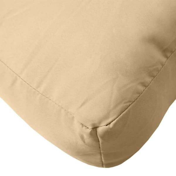 vidaXL pallehynder 3 stk. stof meleret beige