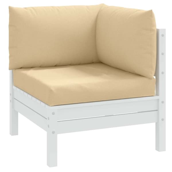 vidaXL pallehynder 3 stk. stof meleret beige