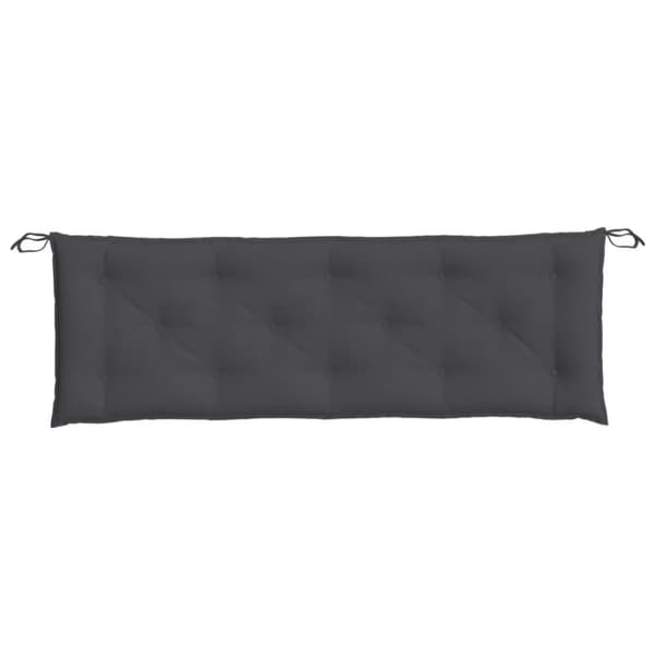 vidaXL Bänkdynor 2 st melerad antracit 150x50x7 cm tyg