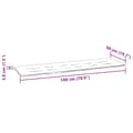 Miniatyrbillede 8 af 8: vidaXL hynde til havebænk 180x50x3 cm oxfordstof marineblå