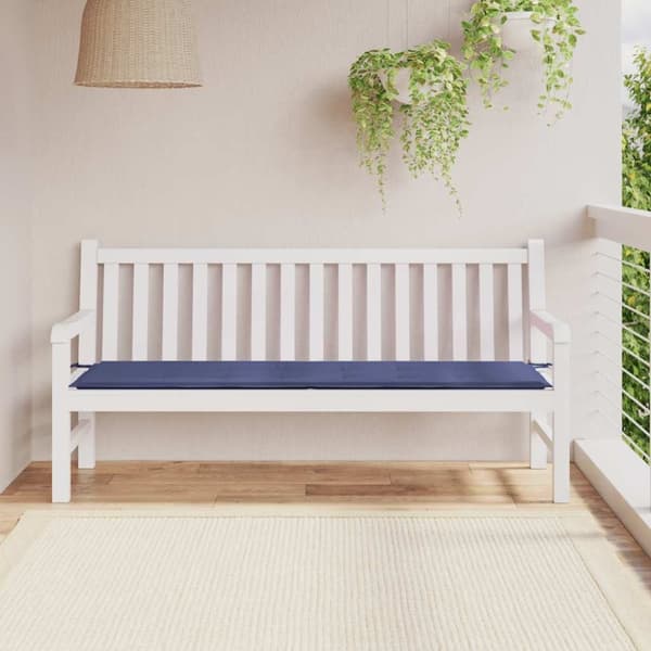 vidaXL hynde til havebænk 180x50x3 cm oxfordstof marineblå
