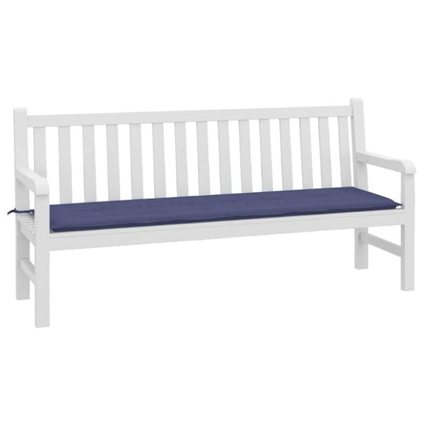 vidaXL Bänkdyna för trädgården marinblå 180x50x3 cm oxfordtyg