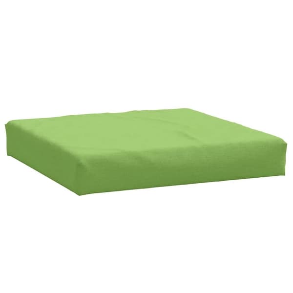 vidaXL pallehynde 60x60x10 cm stof meleret lysegrøn