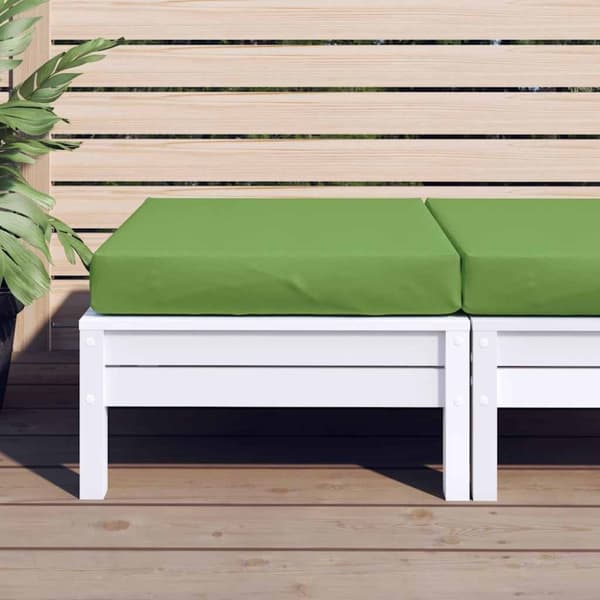 vidaXL pallehynde 60x60x10 cm stof meleret lysegrøn