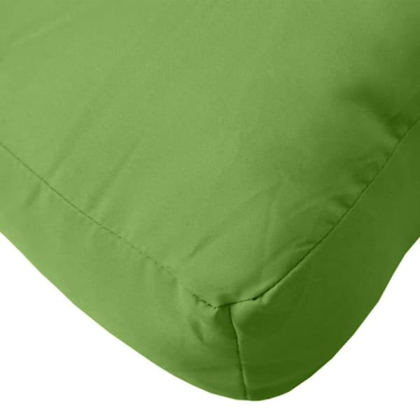 vidaXL pallehynde 60x60x10 cm stof meleret lysegrøn