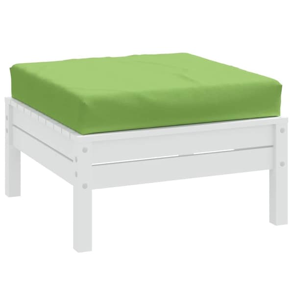 vidaXL pallehynde 60x60x10 cm stof meleret lysegrøn