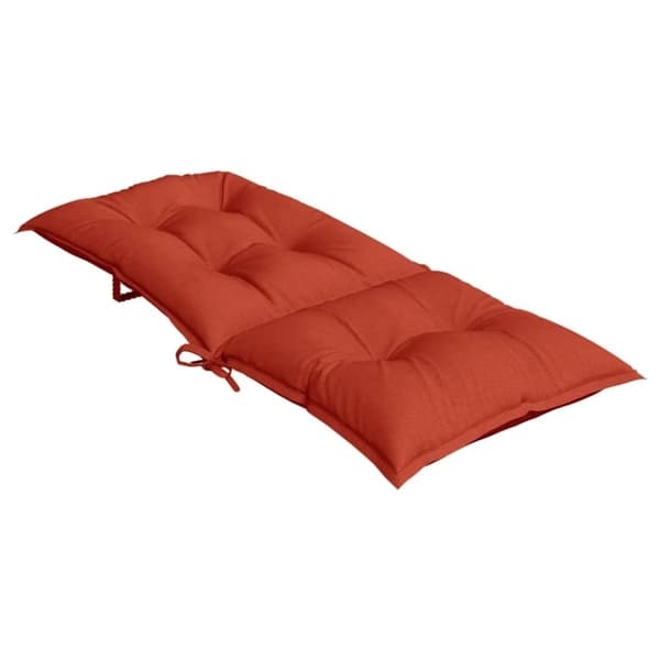 vidaXL stolehynder med høj ryg 2 stk. 120x50x7 cm stof rød