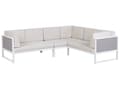 Miniatyrbilde 4 av 8: Sett med utendørs putetrekk Off-white Polyester UV-bestandig Vannavvisende Glidelås Ensfarget Hagemøbler Tilbehør Uteputer