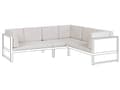 Miniatyrbilde 1 av 8: Sett med utendørs putetrekk Off-white Polyester UV-bestandig Vannavvisende Glidelås Ensfarget Hagemøbler Tilbehør Uteputer