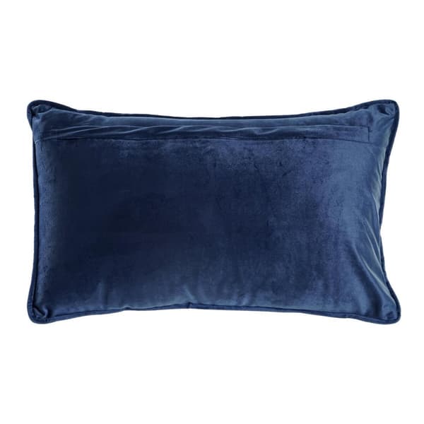 Kudde DKD Home Decor Blå 50 x 10 x 30 cm Virágok
