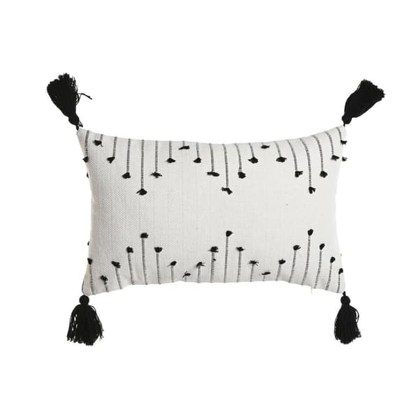 Kudde Home ESPRIT Vit Svart Romb 50 x 15 x 30 cm